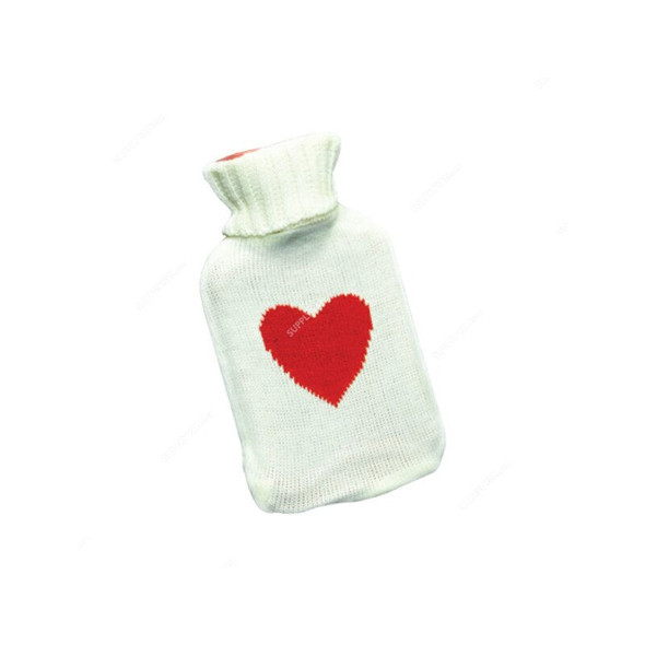 3W Hot Water Bottle, 1L, White