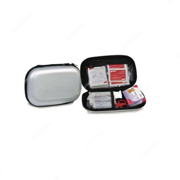 3W First Aid Kit, 3W-094EVA, EVA Foam, Silver