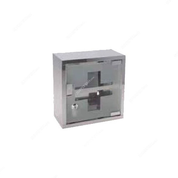 3W First Aid Cabinet, 3W-9330, Stainless Steel, S, Silver