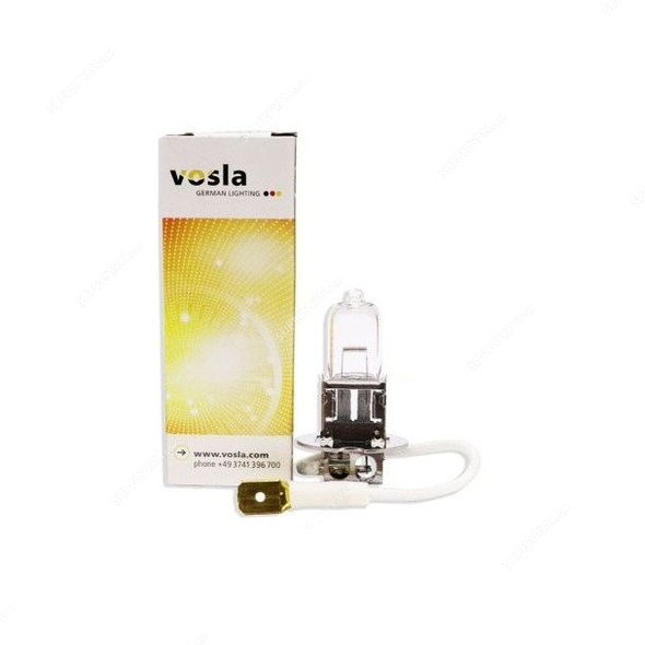 Vosla Miniature Halogen Bulb, V-28321, H3, 55W