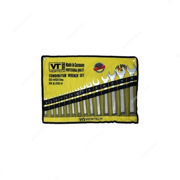VT-Pro Combination Wrench Set, VTCSG-14PO, 8-32MM, 14PCS
