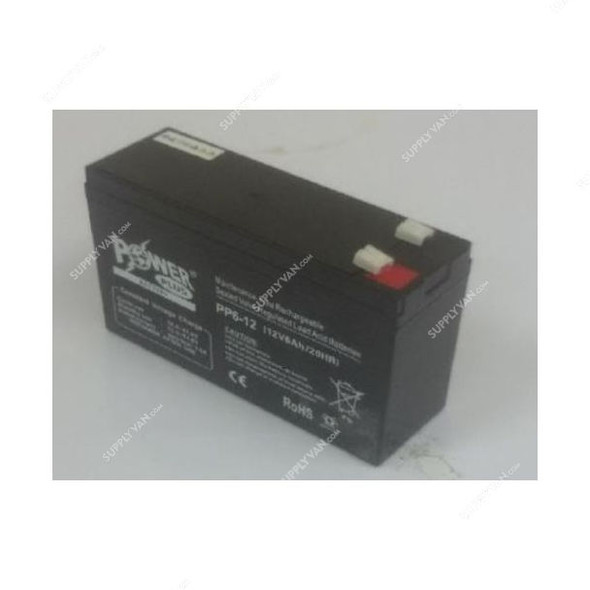 Powerplus Lead Acid Battery, PP6-12, 12V, 6Ah/20Hr