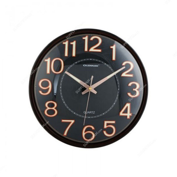Olsenmark Wall Clock, OMWC1781, Black