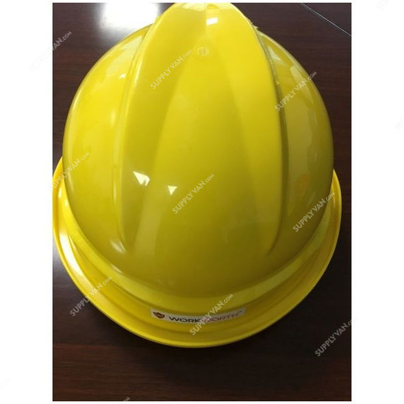 Workworth Safety Helmet With Ratchet Suspension, WW-1110, 51-62CM, Yellow
