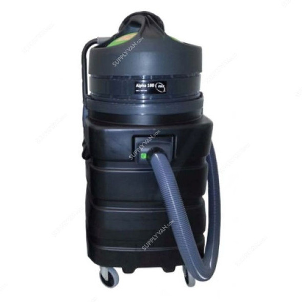 NSS Wet and Dry Vacuum Cleaner, Alpha 100, 106 CFM, 100L, 1.34HP, Black and Green