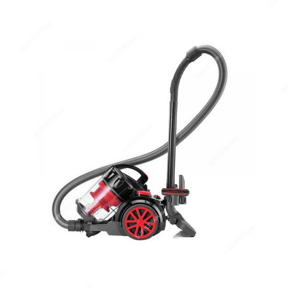 Black and Decker Canister Vacuum Cleaner, VM1680-B5, 1600W, 4L, Grey and Red