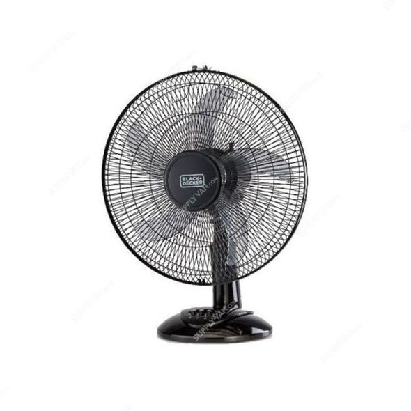 Black and Decker Table Fan, FD1620-B5, 60W, 16 Inch, Black