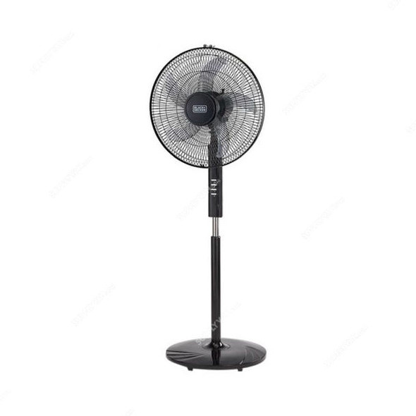Black and Decker Pedestal Stand Fan, FS1620-B5, 60W, 16 Inch, Black