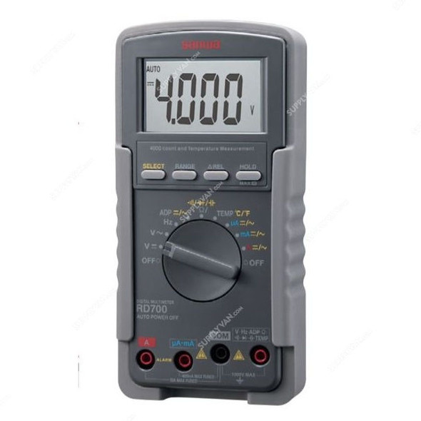 Sanwa Digital Multimeter, RD700, 1000V, 4000 Count