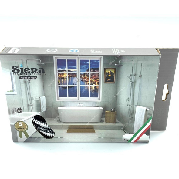 Siena Shower Hose, 60-66-101, Matte Finish, 120CM, Chrome