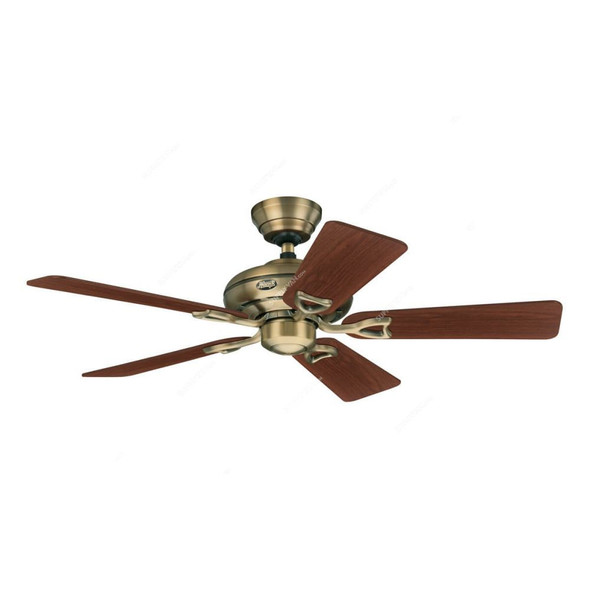 Hunter Ceiling Fan, 24034, Seville II, 5 Blade, 112CM, Antique Brass