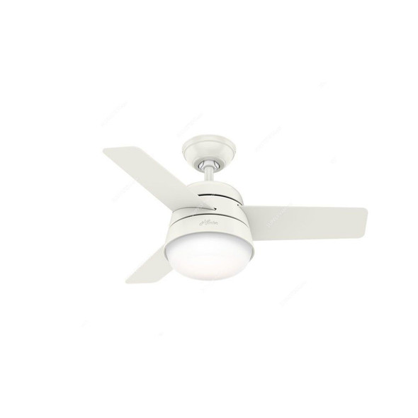 Hunter Ceiling Fan, 50644, Finley, 91CM, White