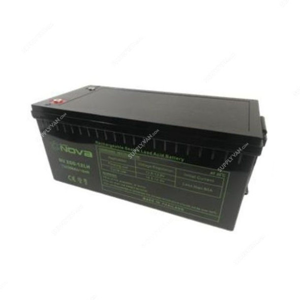 Nova Rechargeable Sealed Lead Acid Battery, NV200-12LH, 12V, 200Ah/10Hrs
