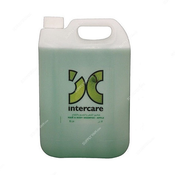 Intercare Hair and Body Shampoo, Apple, 5 Ltrs