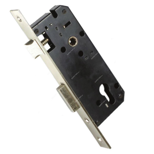 Dorfit Economic Mortise Lock, E8545PB, Steel, 85 x 45MM, Polished Brass