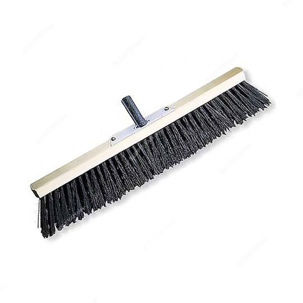 Intercare Industrial Broom Head, Wood and Nylon, 60CM, Black