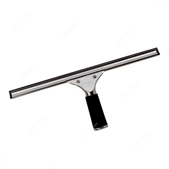 Intercare Window Squeegee, Stainless Steel, 35CM, Black and Silver