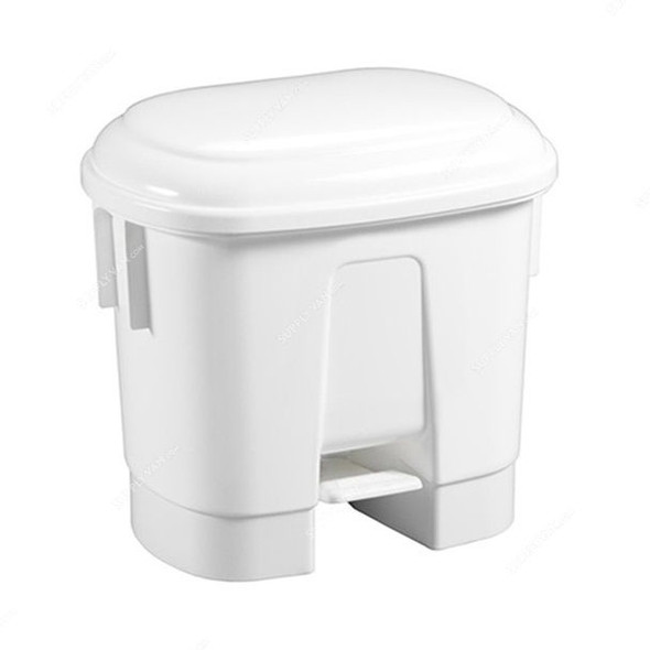 Intercare Sirius Trash Bin, Polypropylene, 30 Ltrs, White