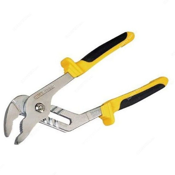 Stanley Water Pump Plier, 0-84-076, Carbon Steel, 240MM, Black and Yellow