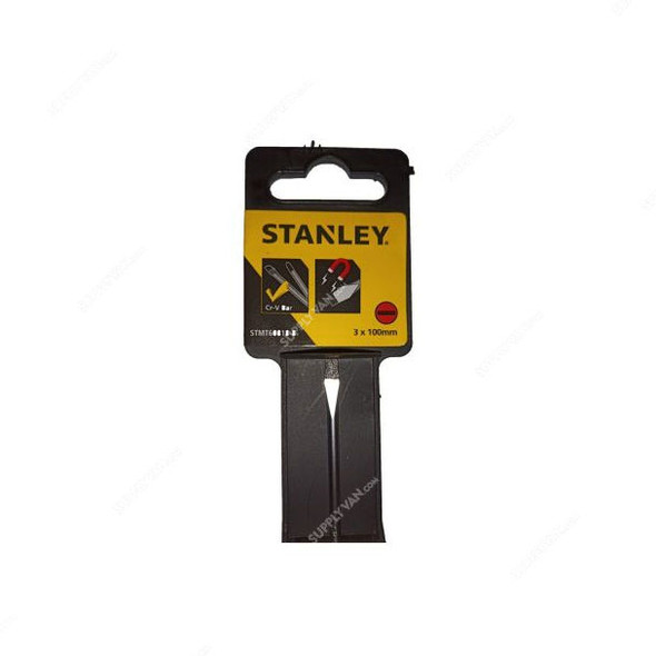 Stanley Slotted Screwdriver, STMT60818-8, Cushion Grip, 3MM Tip Size x 100MM Blade Length