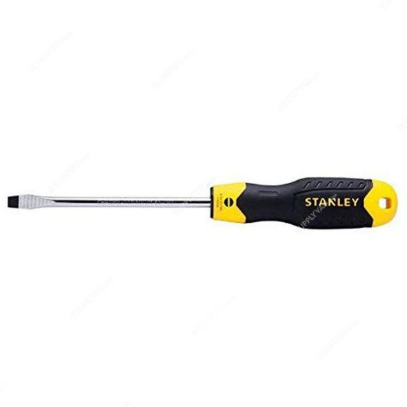 Stanley Screwdriver, STMT60821-8, Cushion Grip, 5 x 75MM, Black and Yellow