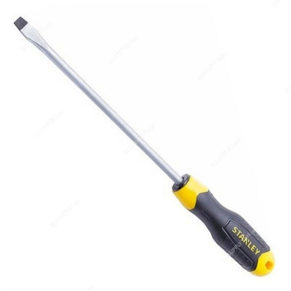 Stanley Slotted Screwdriver, STMT60830-8, Cushion Grip, 6.5MM Tip Size x 250MM Blade Length