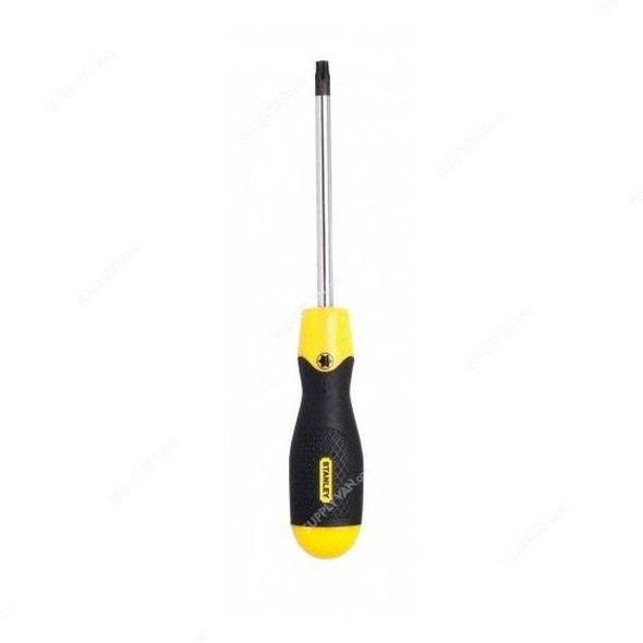 Stanley Screwdriver, STMT60845-8, Cushion Grip, T15 x 100MM, Black and Yellow