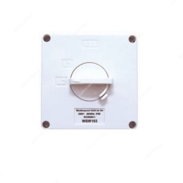 ABB Dual Pole Electrical Switch, WSW114, 1 Gang, 20A