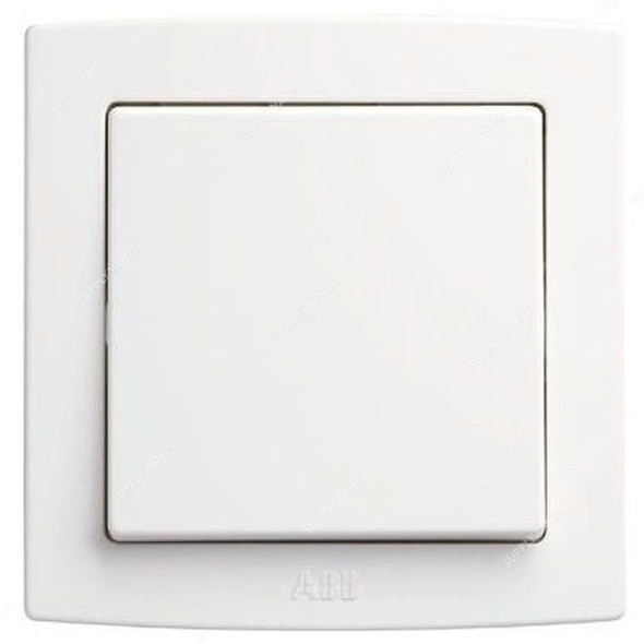 ABB Light Switch, AC119, PVC, 1 Gang, 10A