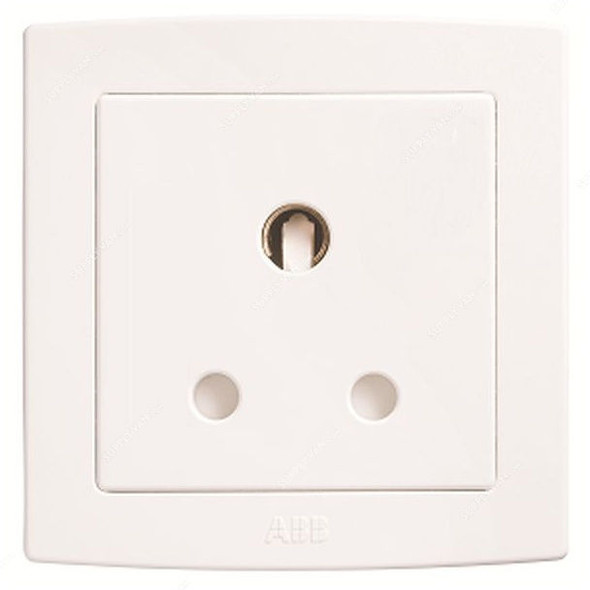 ABB Single Pole Switch Socket, AC209, PVC, 1 Gang, 15A