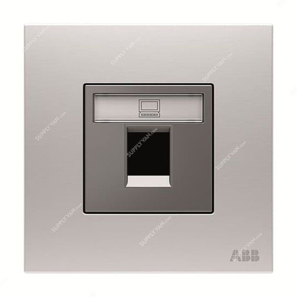 ABB Wall Plate, AM33544-ST, Millenium, 1 Gang, RJ45