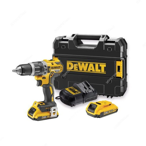 Dewalt Cordless Hammer Drill W/ Kit Box, DCD796D2-GB, 18V, 13MM