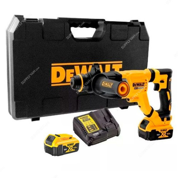 Dewalt SDS-Plus Cordless Hammer Drill, DCH263P2-GB, 18V, 28MM