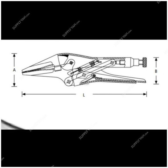 Stanley Long Nose Pro Locking Plier, STHT84389-8, 9-1/2 Inch