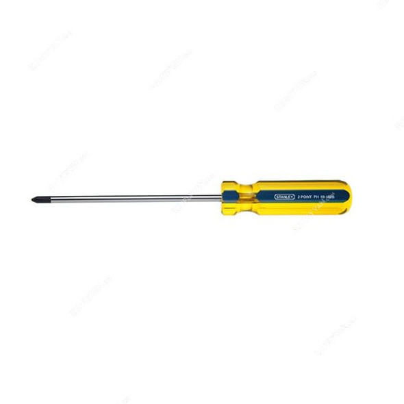 Stanley Phillips Screwdriver, STHT69146-8, PH2 Tip Size x 200MM Blade Length