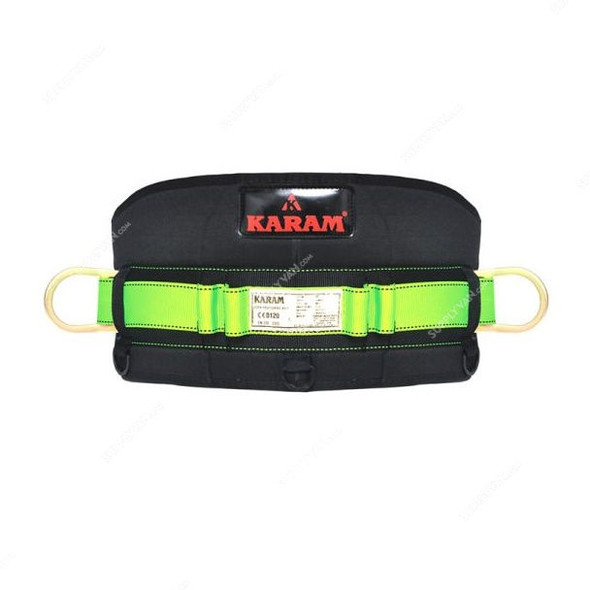 Karam Waist Belt, PN01, Polyester, 44MM, Black and Green