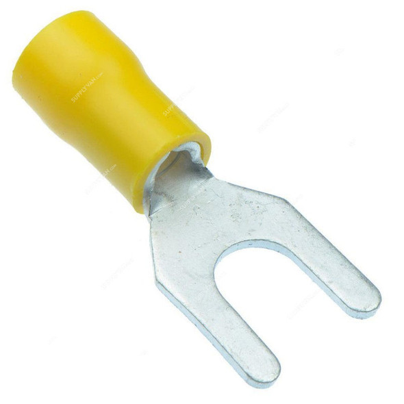 Fork Terminal, VY 5-3.5, 4.0 to 6.0 AWG, Yellow, PK100
