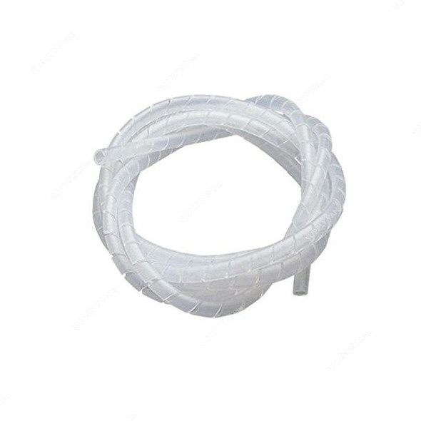 Spiral Wire Wrap, SR-10, Polyethylene, 10MM, 10 Mtrs, White