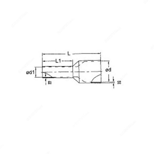 Cord End Terminal, CB-007510, Nylon, 10MM, Grey, PK500