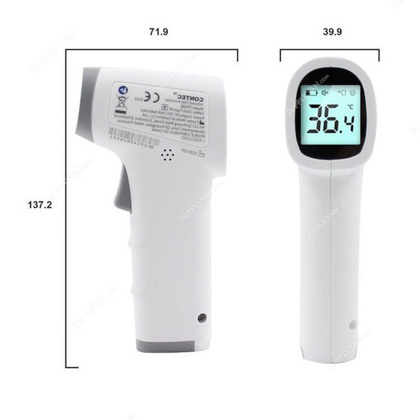 Contec Medical Infrared Forehead Thermometer, TP500, CE Certified, White