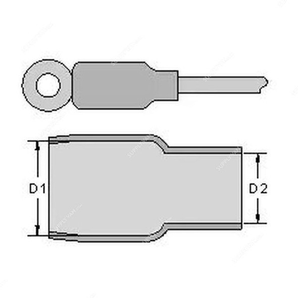 Wire End Cap, V-100, PVC, 100 SQ MM, Multicolor, PK50