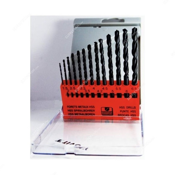 Tivoly HSS Drill Bit Set, Metal, 13PCS