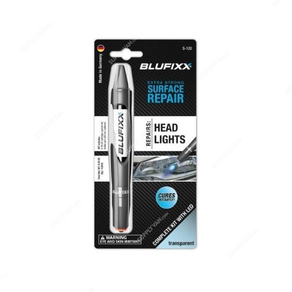 Blufixx LED Repair Gel Pen Kit, S-120, 5GM, Clear