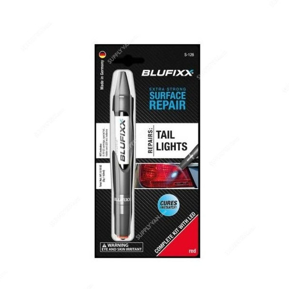 Blufixx LED Repair Gel Pen Kit, S-126, 5GM, Red