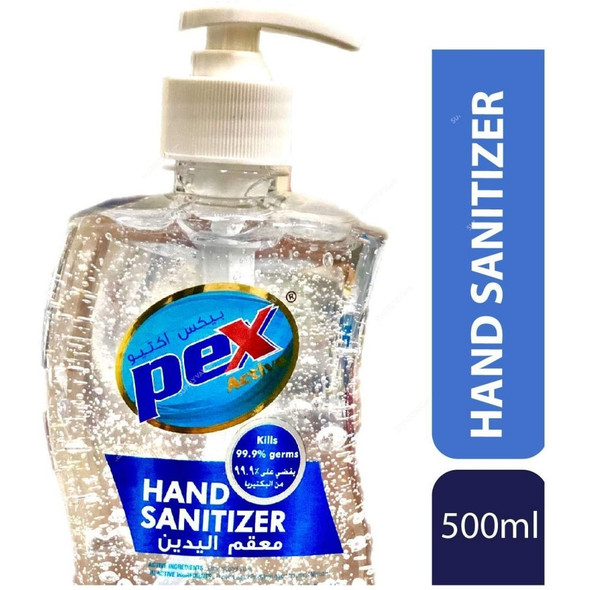 Pex Hand Sanitizer, SHP750, 500ML