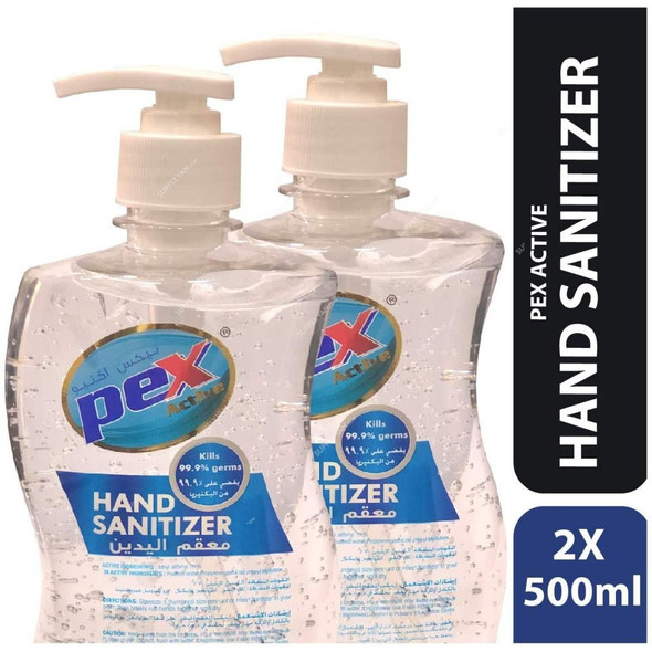 Pex Hand Sanitizer, SHP750, 500ML, 1+1 Free