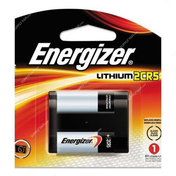 Energizer Lithium Battery, 2CR5, 1500mAh, 6V