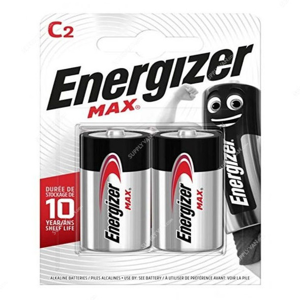 Energizer Alkaline Battery, LR14-C, 8.35Ah, 1.5V, 2 Pcs/Pack
