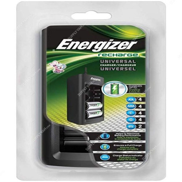 Energizer Rechargeable Battery Charger, 100-240V