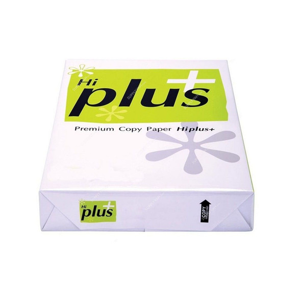 Hi Plus Premium Photocopy Paper, HiPlus500, A4, 80 GSM, White, 500 Pcs/Pack